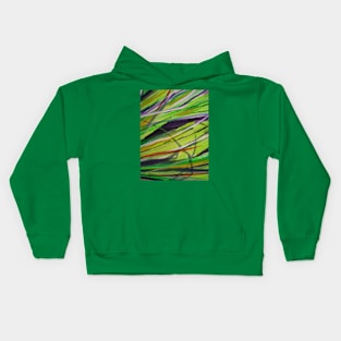 Abstract Grass 1 Digitally Enhanced 3 Kids Hoodie